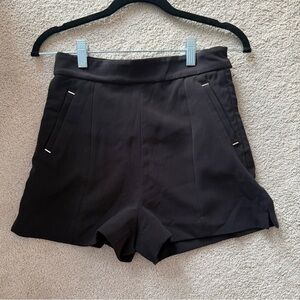 H&M Black High-Waist Tailored Women's Shorts